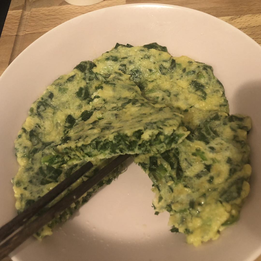 低脂菠菜蛋饼