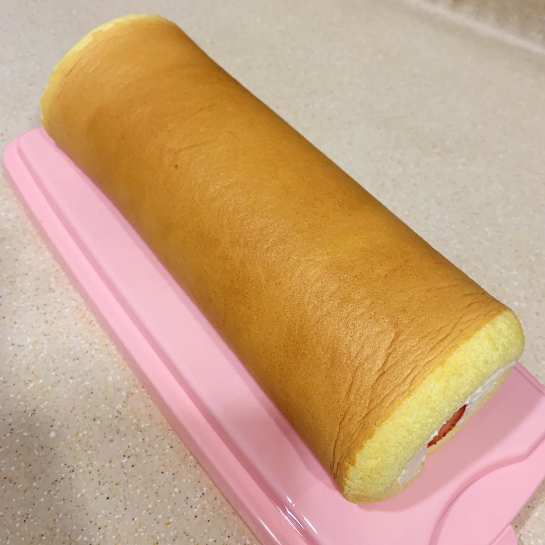 蝶豆花汁奥利奥咸奶油蛋糕卷(正卷～烫面法)