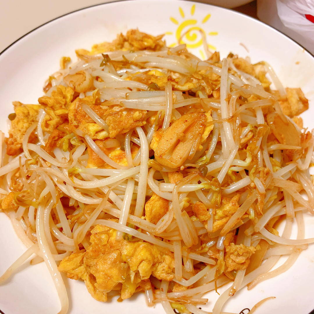 豆芽炒鸡蛋