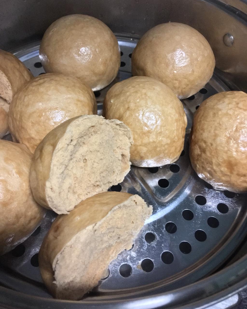 有着面包口感的红糖馒头（一次发酵）