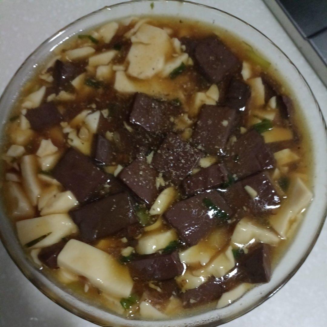 熘鸭血豆腐