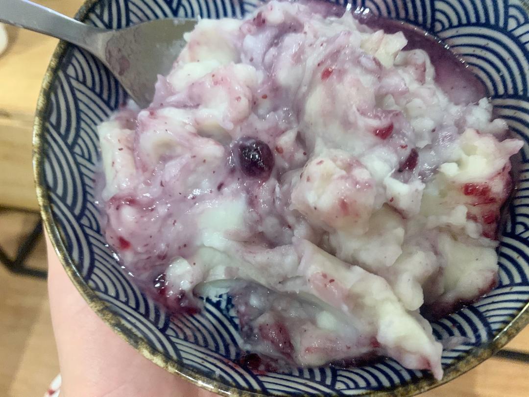 超级简单的蓝莓山药