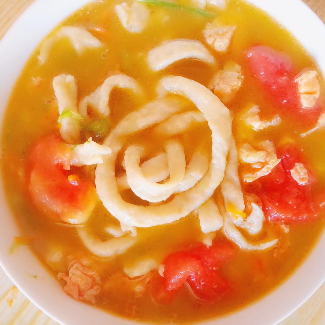 最近抖音超级火的鸡蛋面🐔（裱花袋的杰作）