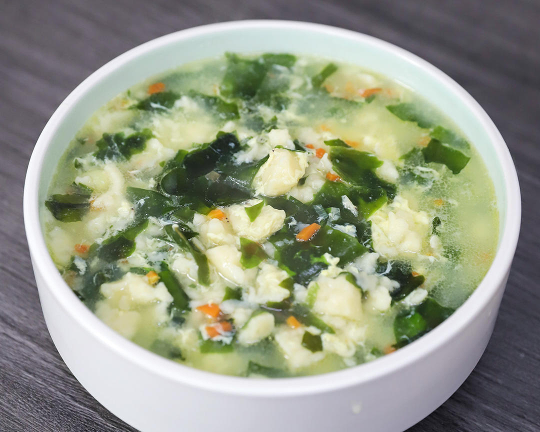 裙带菜疙瘩汤的做法