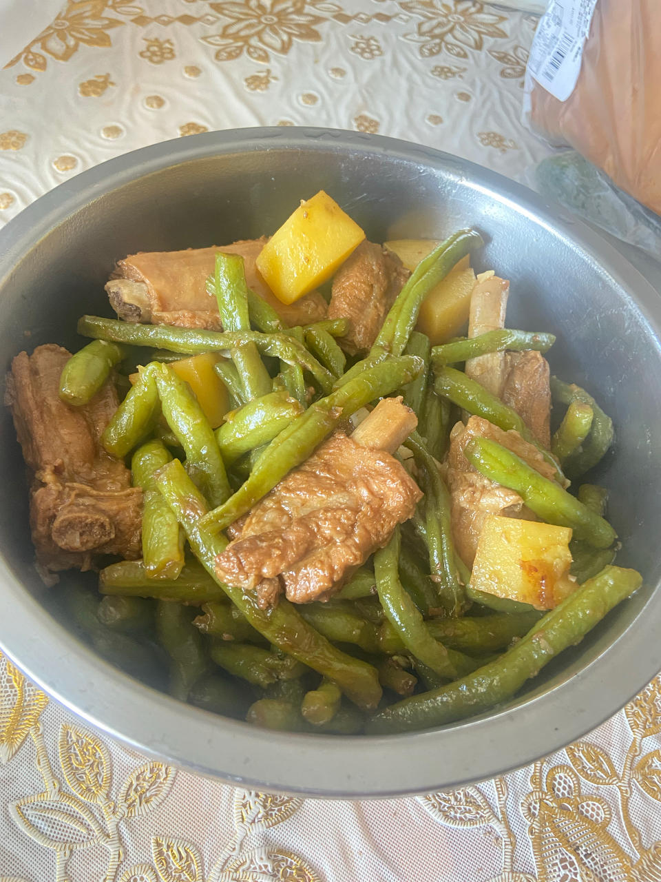 正宗排骨炖豆角