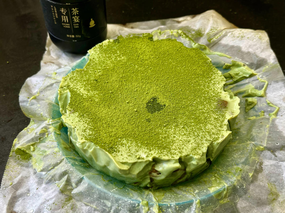 流心抹茶巴斯克芝士蛋糕