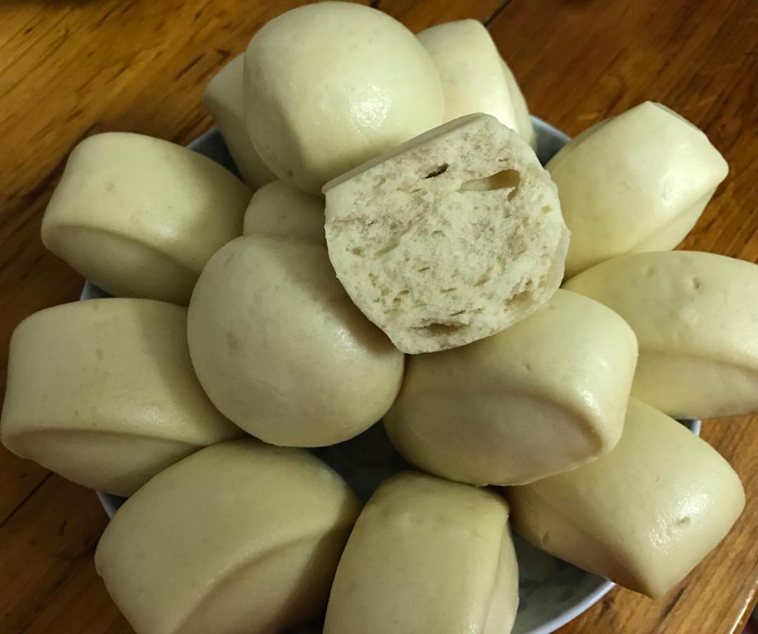 有着面包口感的红糖馒头（一次发酵）