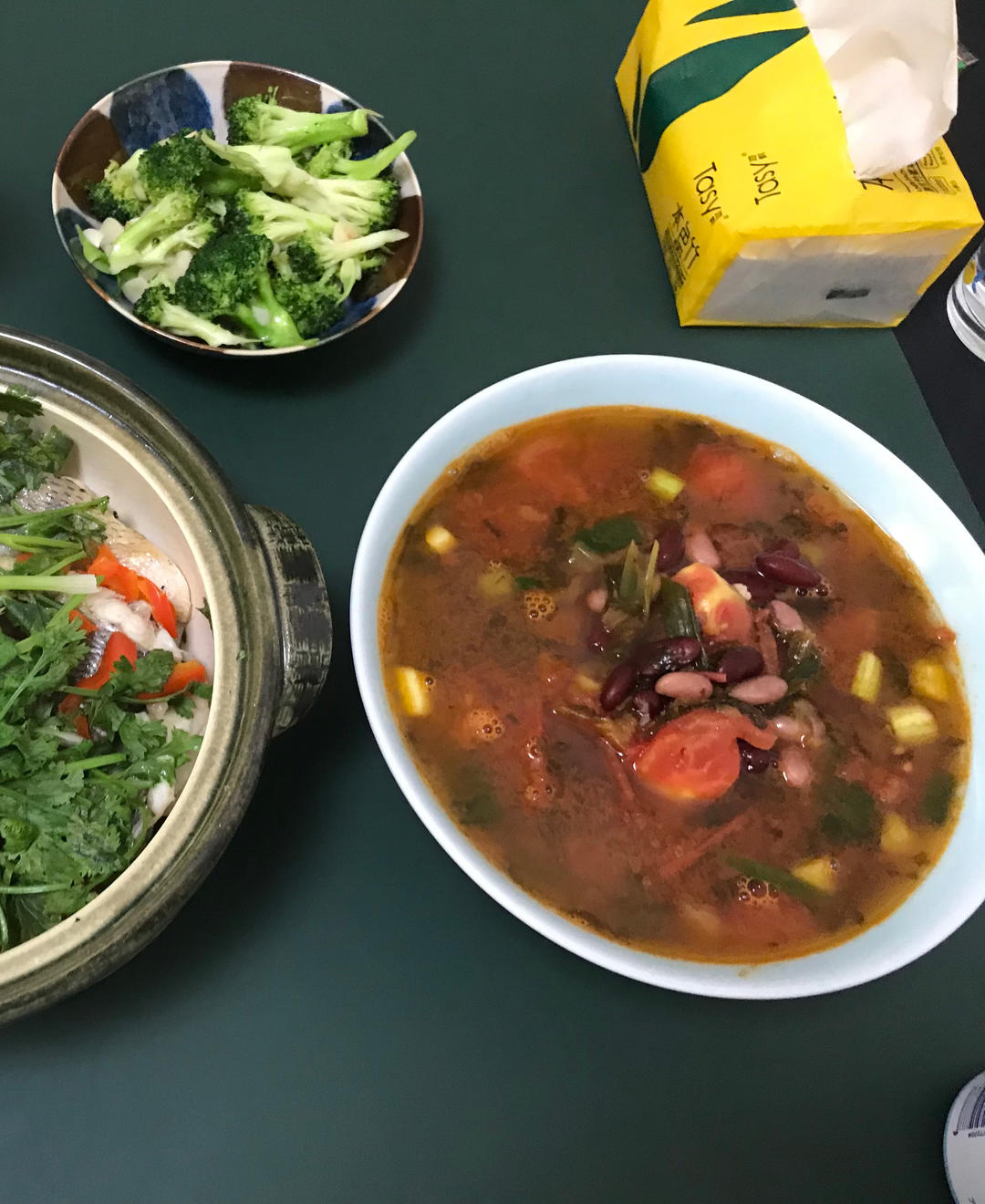 酸菜豆米汤