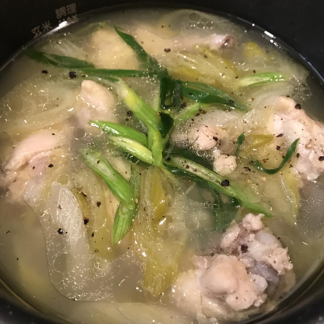快手参鸡汤的做法