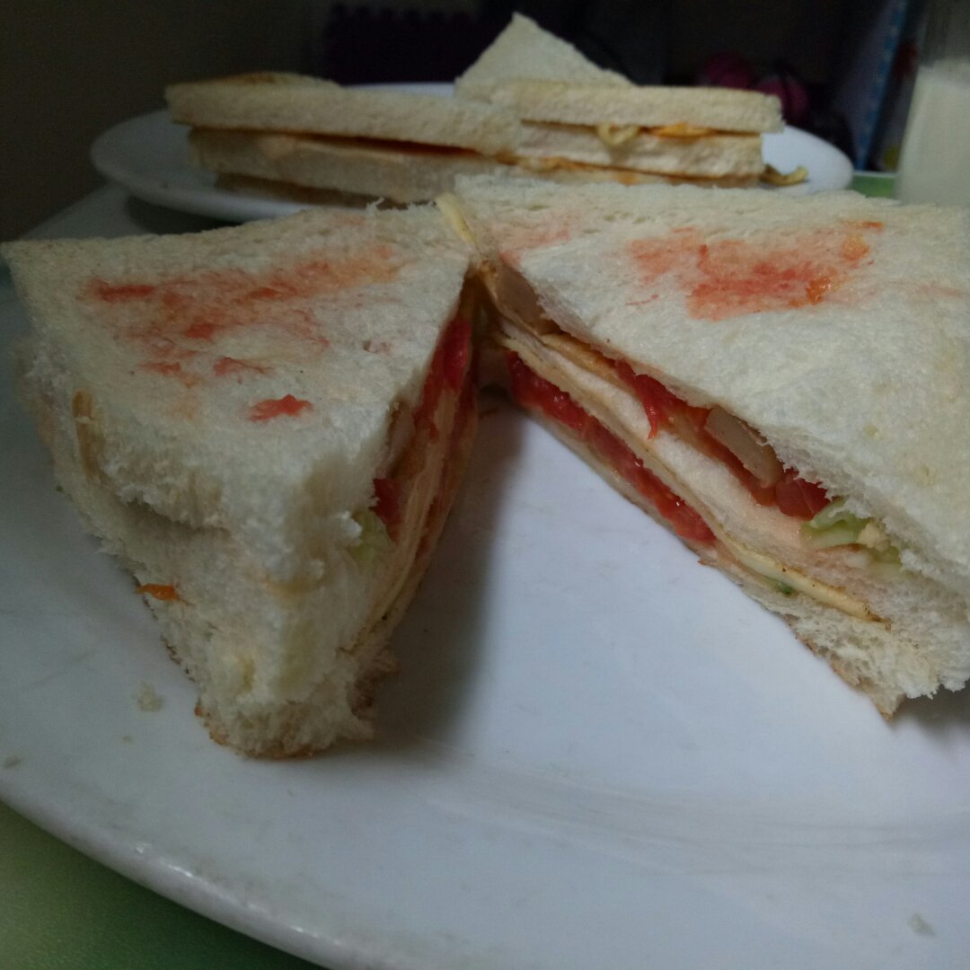 火腿芝士蛋三文治