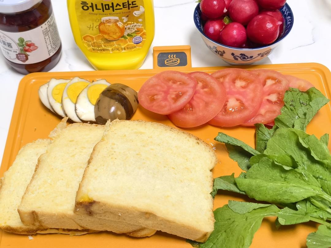 低糖低油养生豆浆吐司