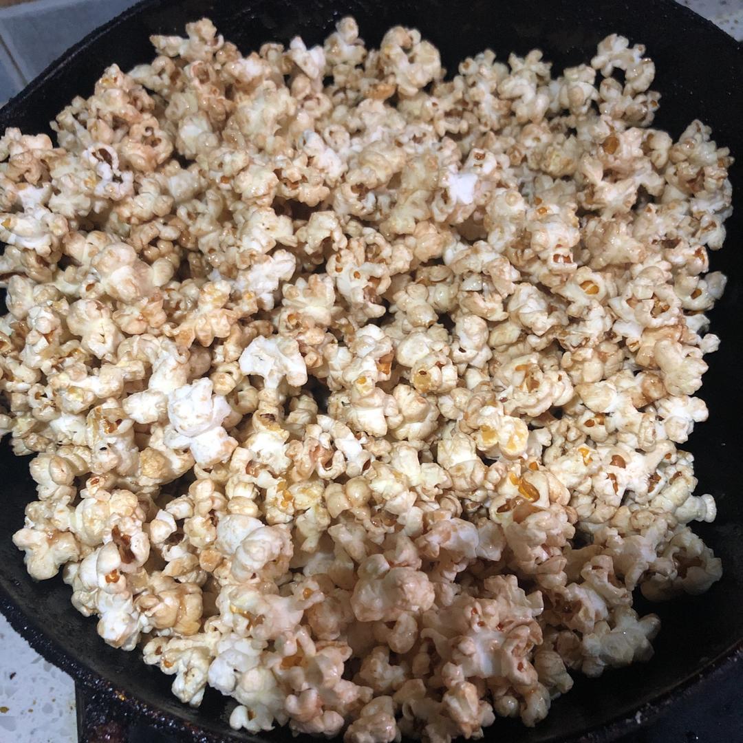 亲亲不宝做的炒锅版焦糖爆米花