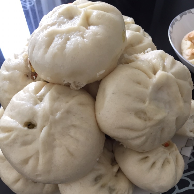 直接发酵法的白胖包子