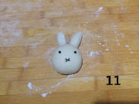 可爱米菲兔豆沙包的做法 步骤11
