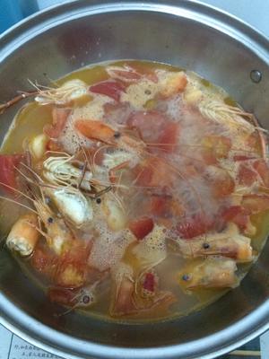 豆腐虾头番茄汤的做法 步骤6