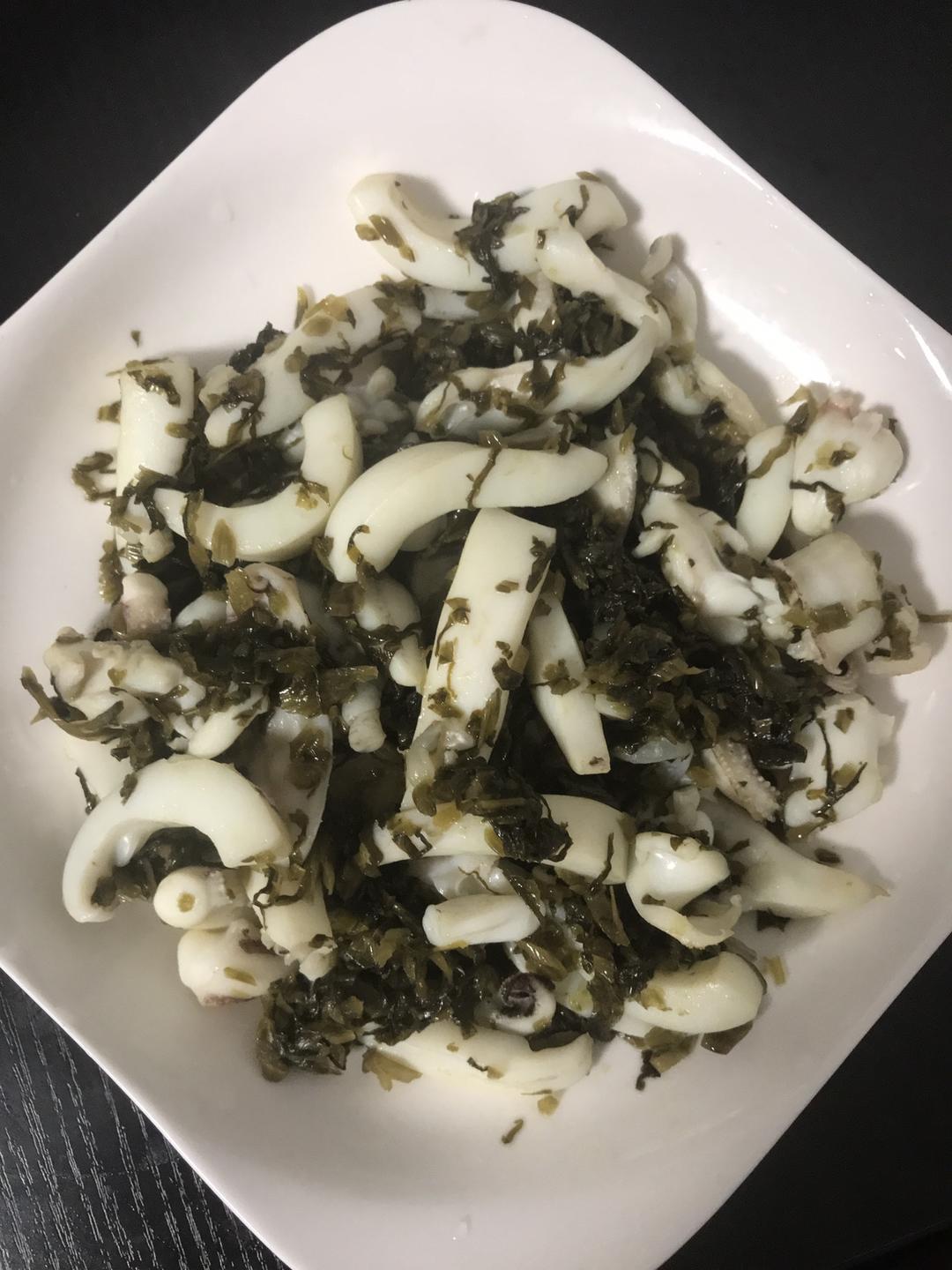 墨鱼🦑炒咸菜