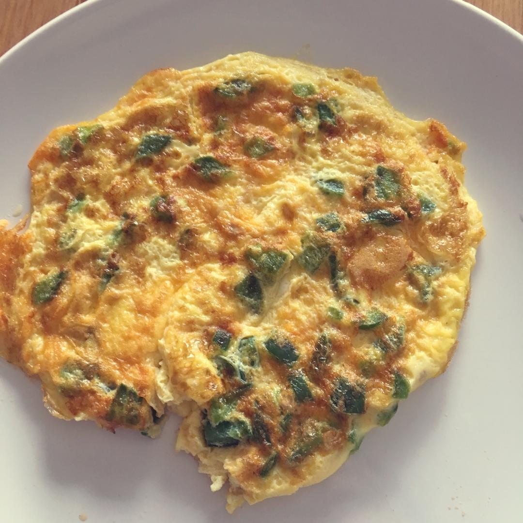 青椒鸡蛋饼