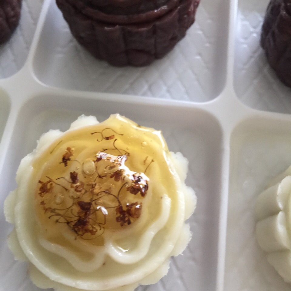 桂花山药紫薯糕