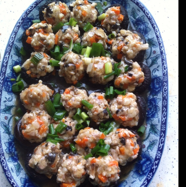 豆腐肉末酿香菇