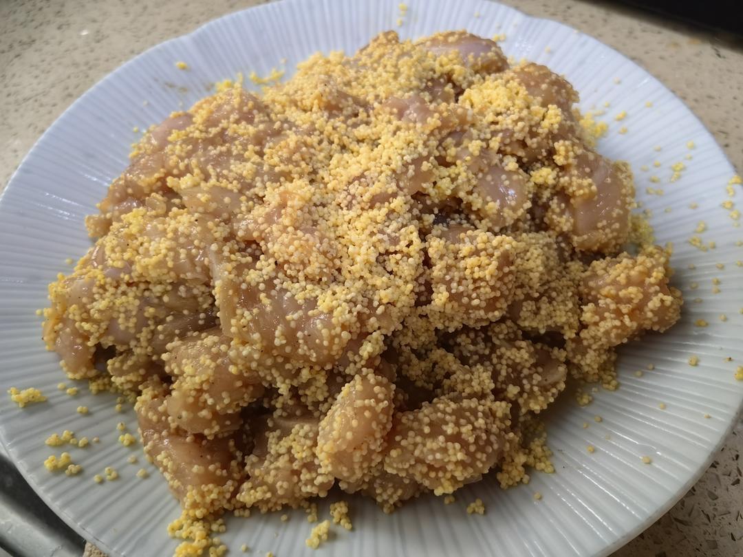 【减脂餐】小米蒸鸡胸