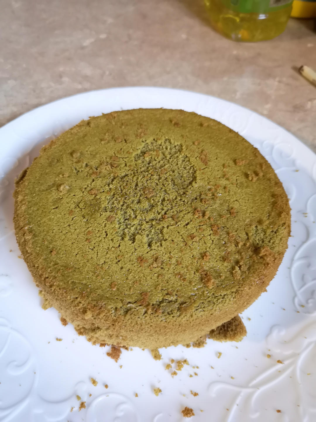 六寸抹茶戚风蛋糕