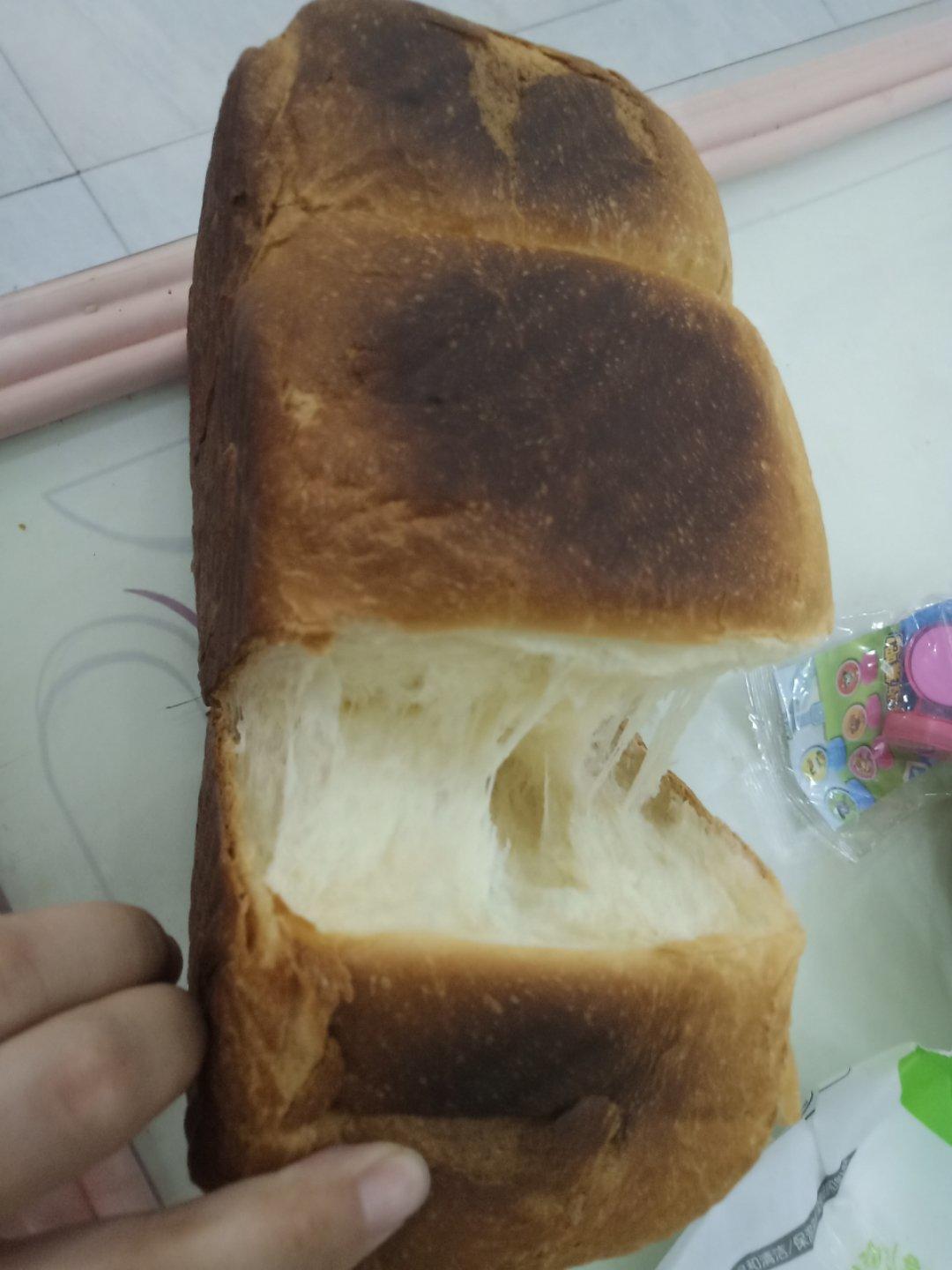 夺命软吐司(๑´ڡ`๑)超软拉丝极速方便的一次发酵吐司