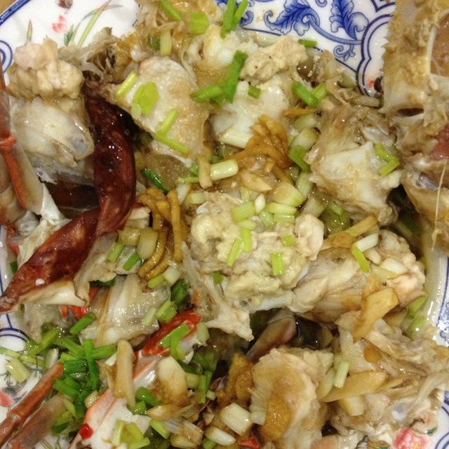 葱油蟹