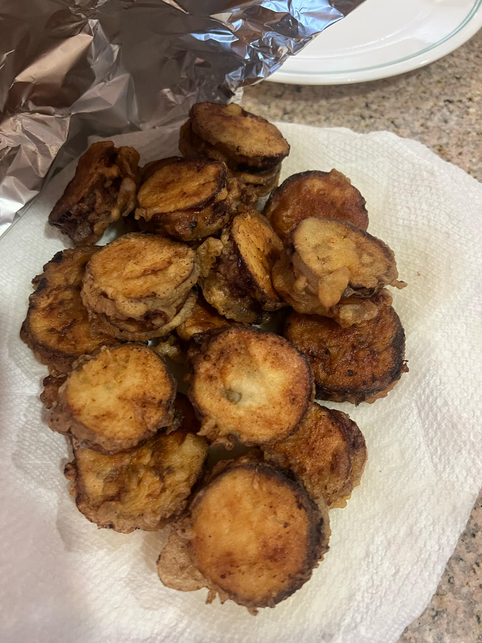 酥炸茄盒￨外酥里嫩