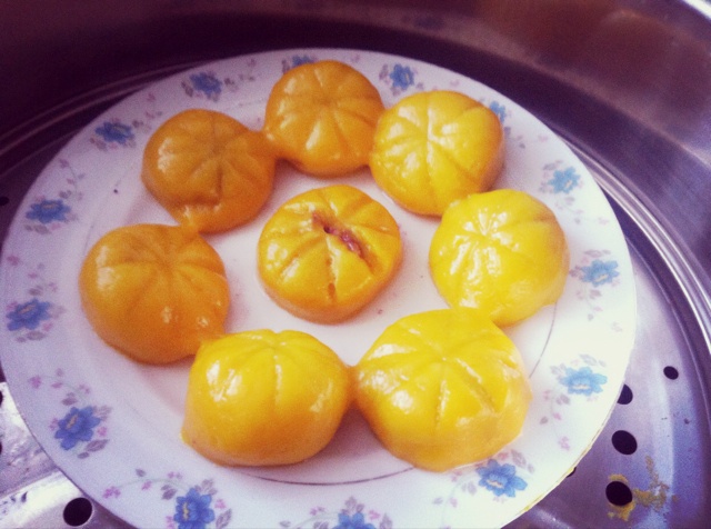 紫薯南瓜包