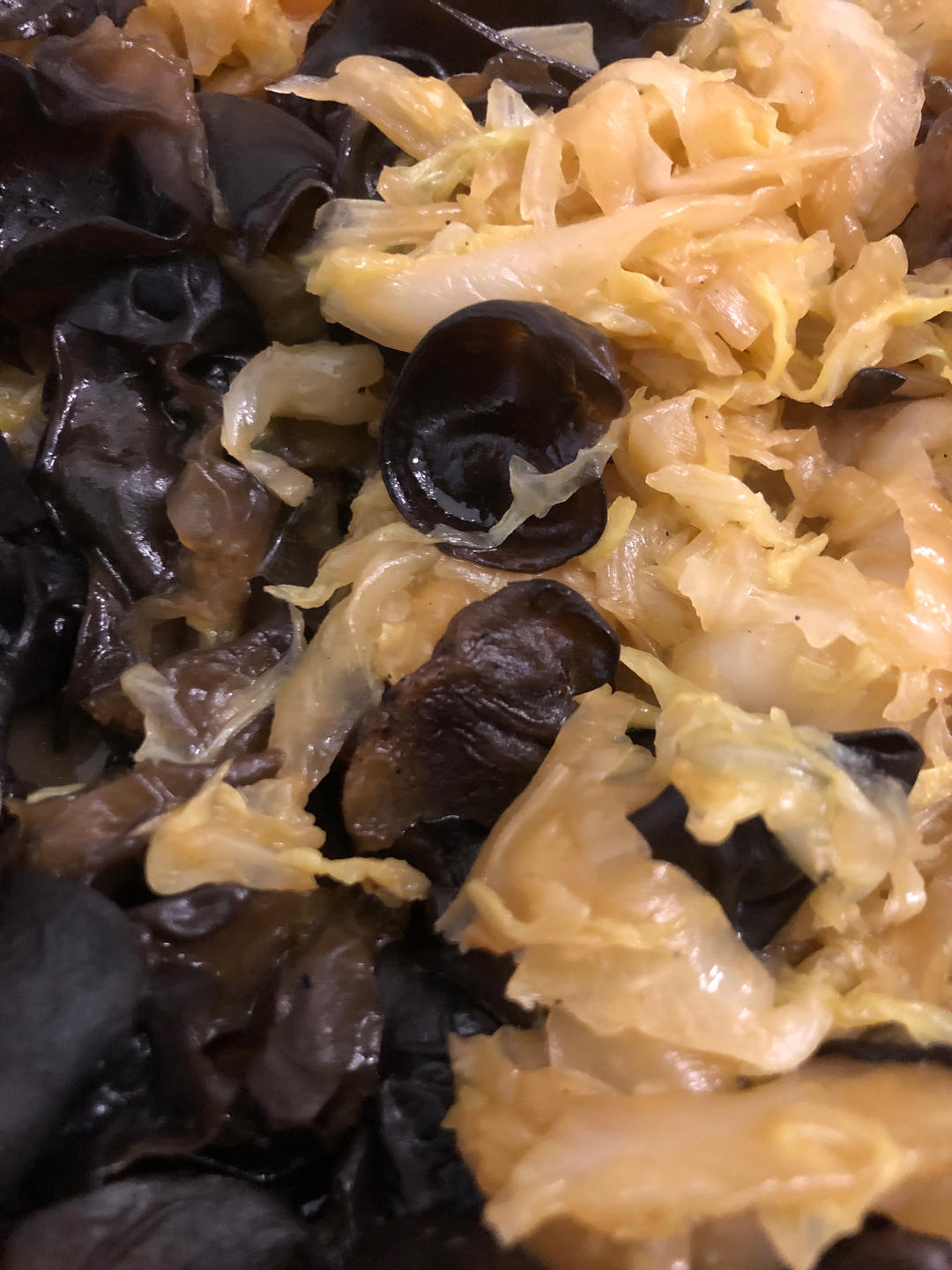 十分钟素菜 ·木耳炒白菜