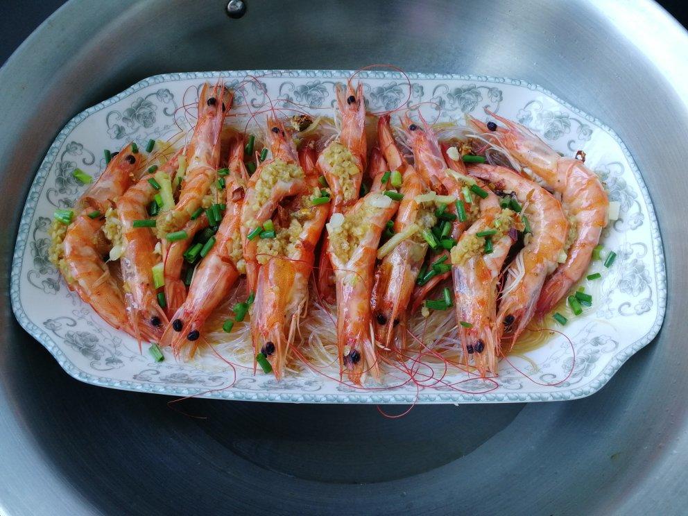0失败的蒜茸酱粉丝蒸虾🦐🦐🦐（蒜茸酱衍生菜谱）