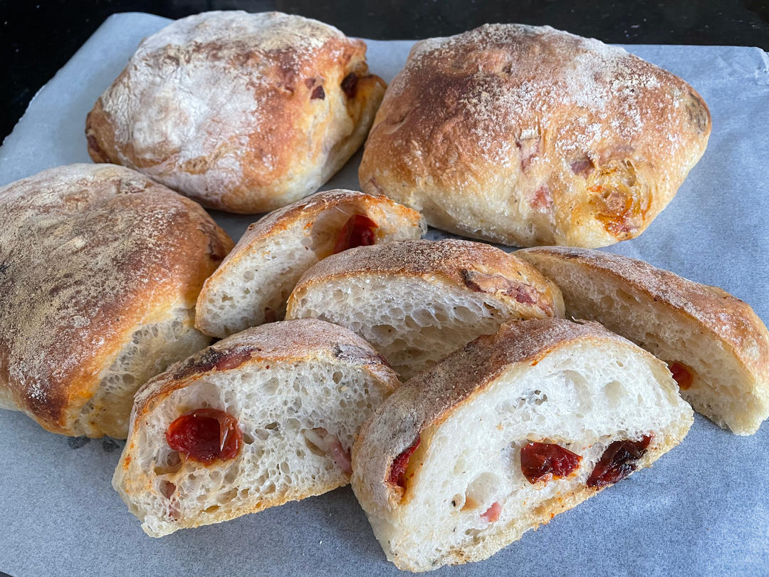【ciabatta】家庭版恰巴塔，软乎乎的拖鞋面包