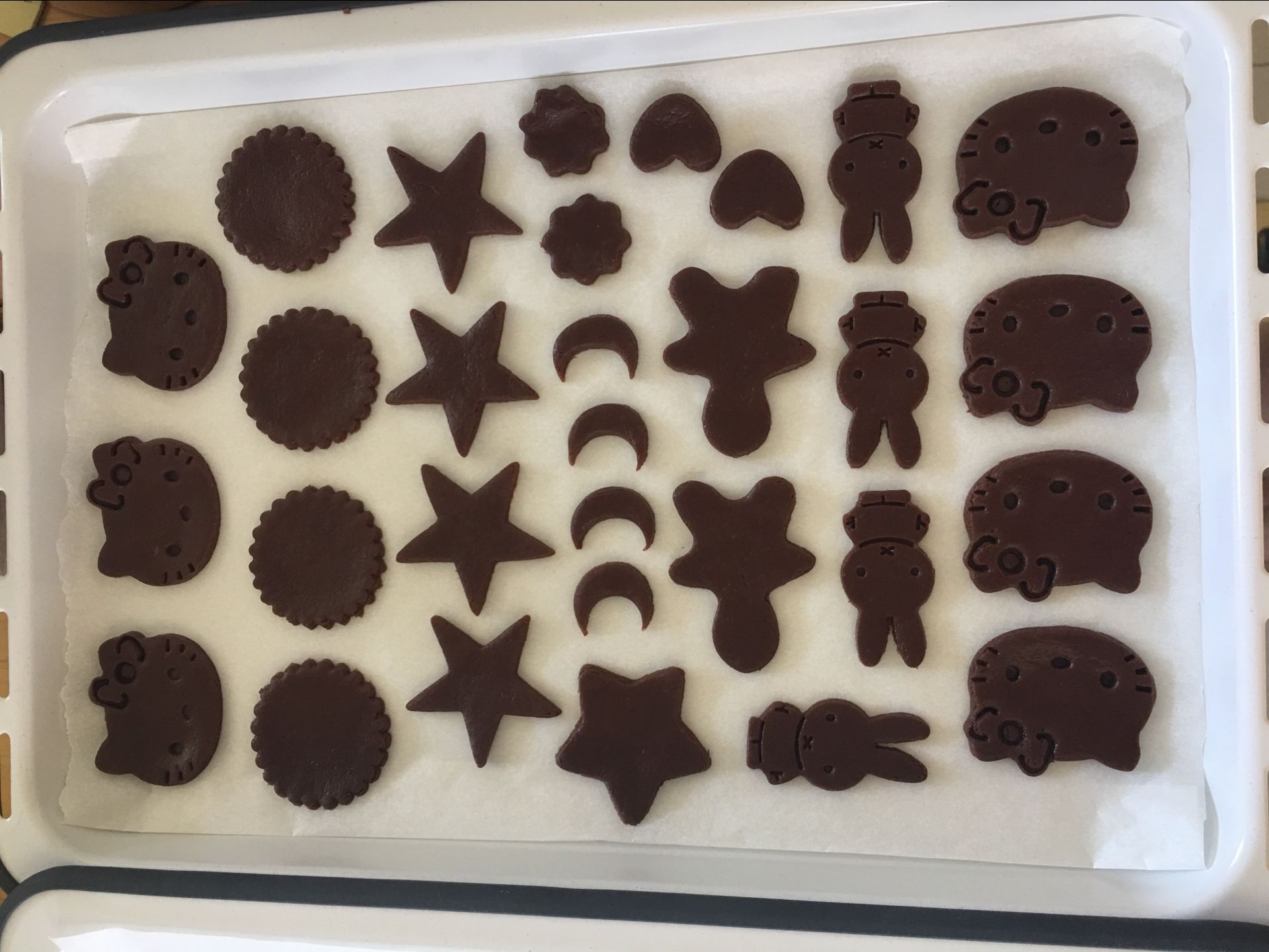 巧克力豆饼干／可可饼干 香脆的做法 步骤4