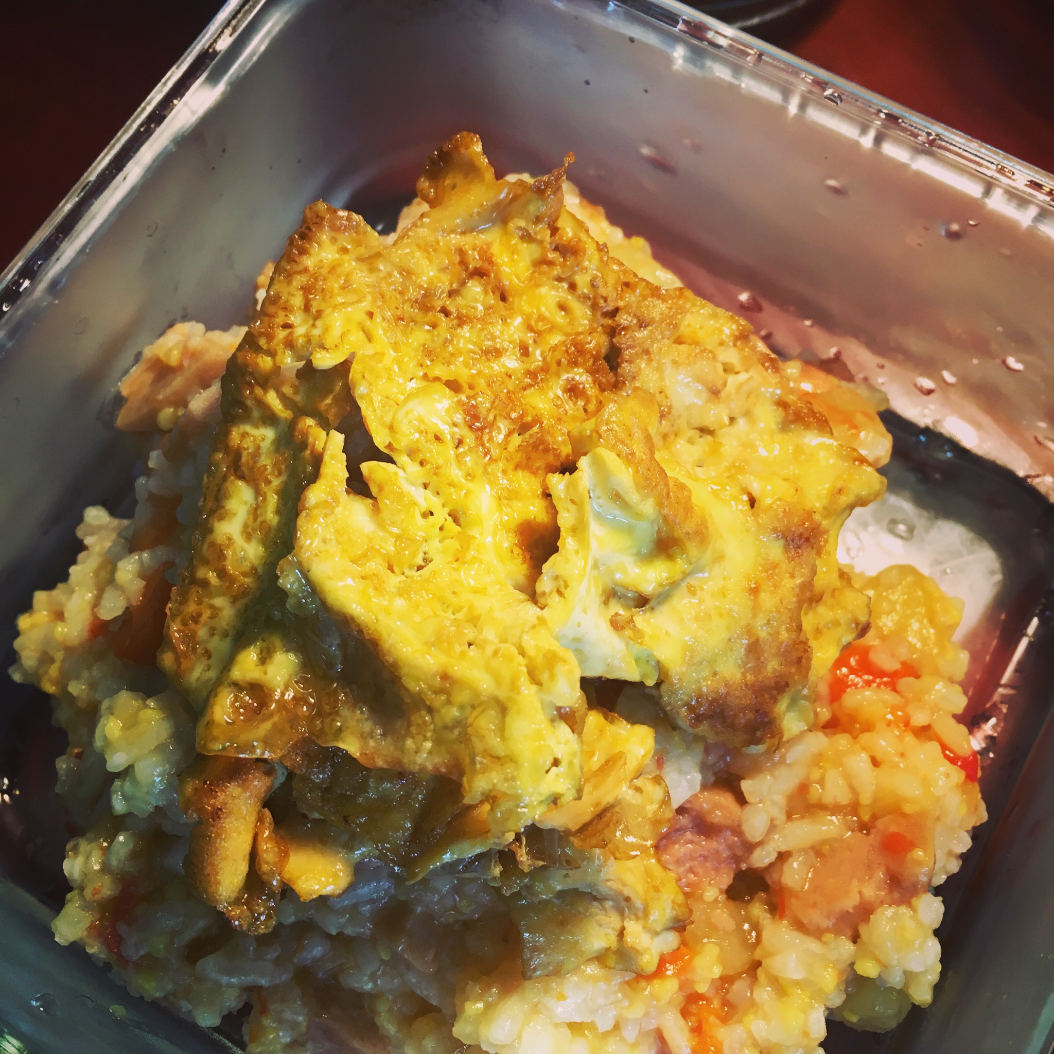 寝室简易电饭锅整个番茄饭（香肠版）