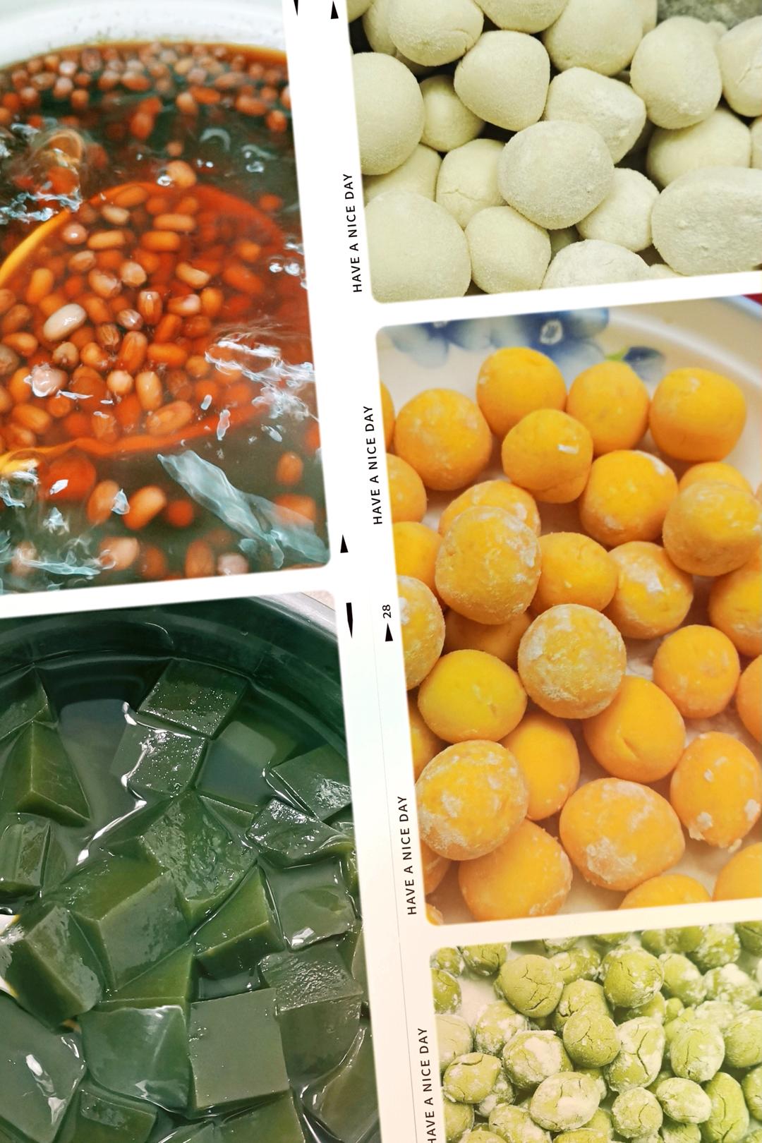 椰浆红豆芋圆烧仙草