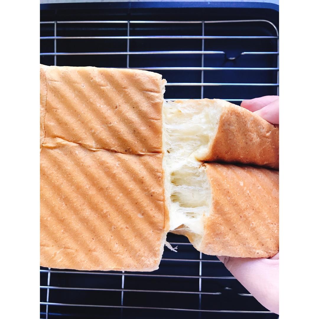 夺命软吐司(๑´ڡ`๑)超软拉丝极速方便的一次发酵吐司