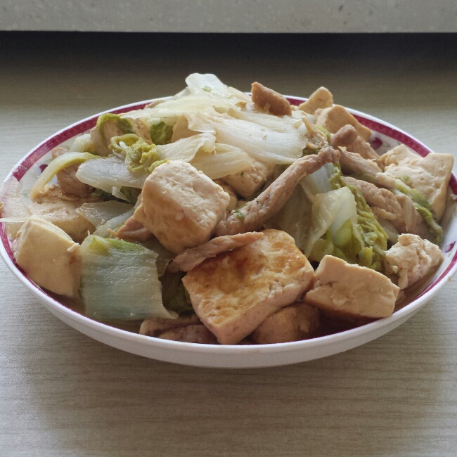 白菜炖豆腐