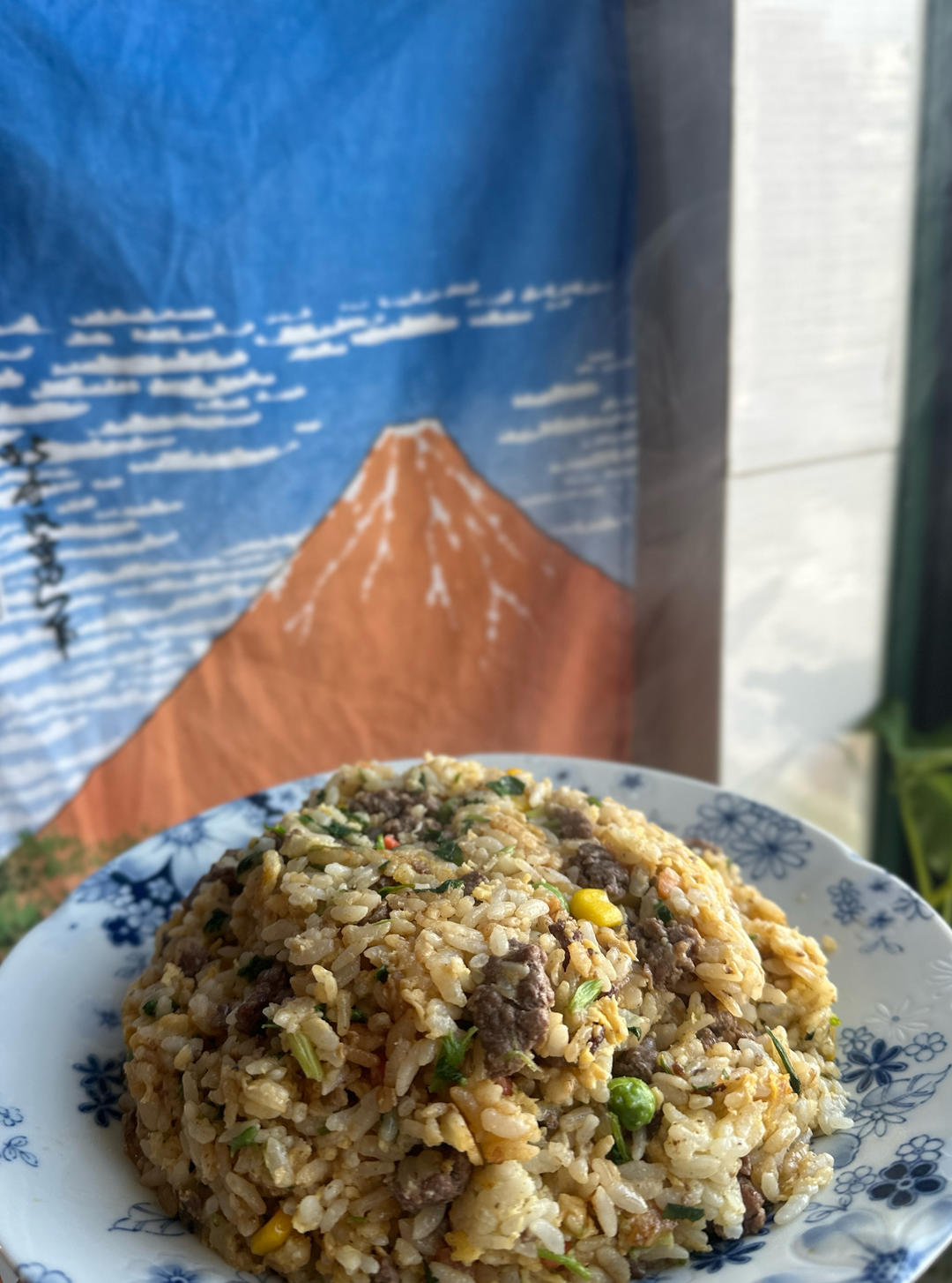 葱香牛肉粒粒分明炒饭