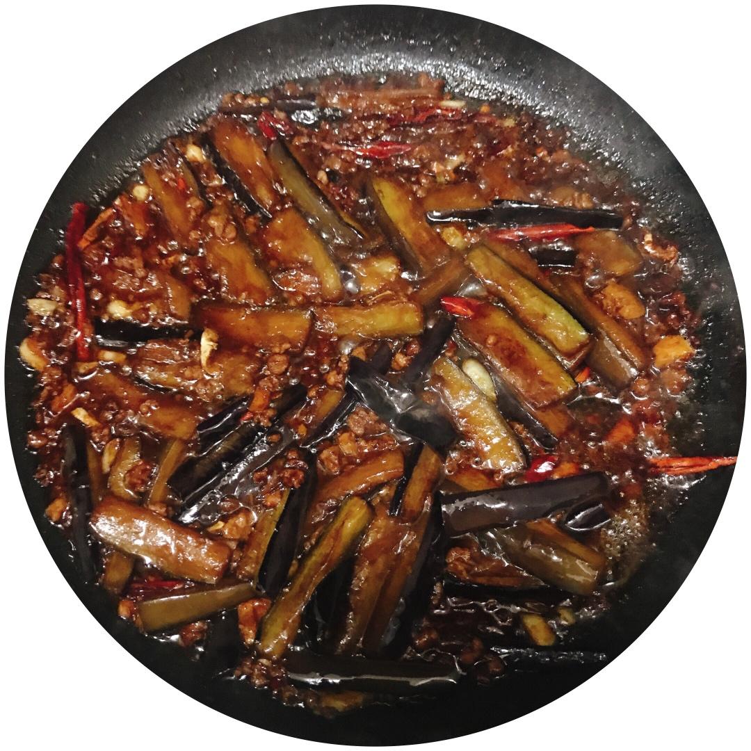 酱香肉末烧茄子