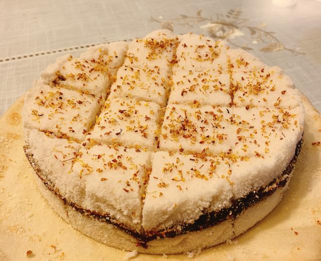 桂花松糕（自制粘米粉，凯度蒸烤箱）的做法