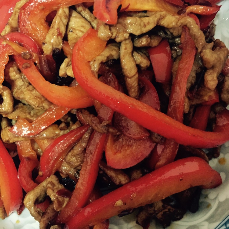 甜椒炒肉