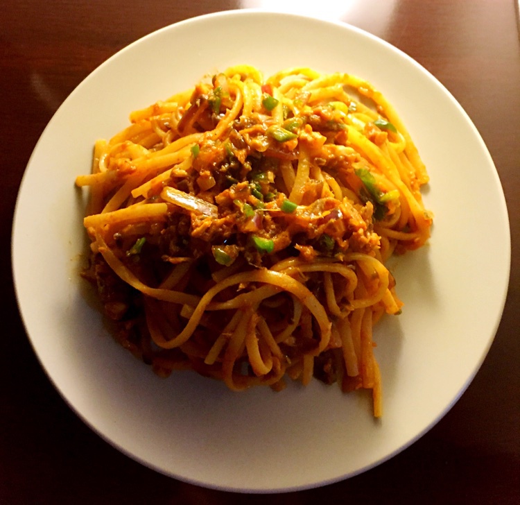 韩式辣酱金枪鱼意面