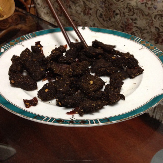 自制花雕牛肉干