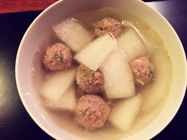 冬瓜汆丸子