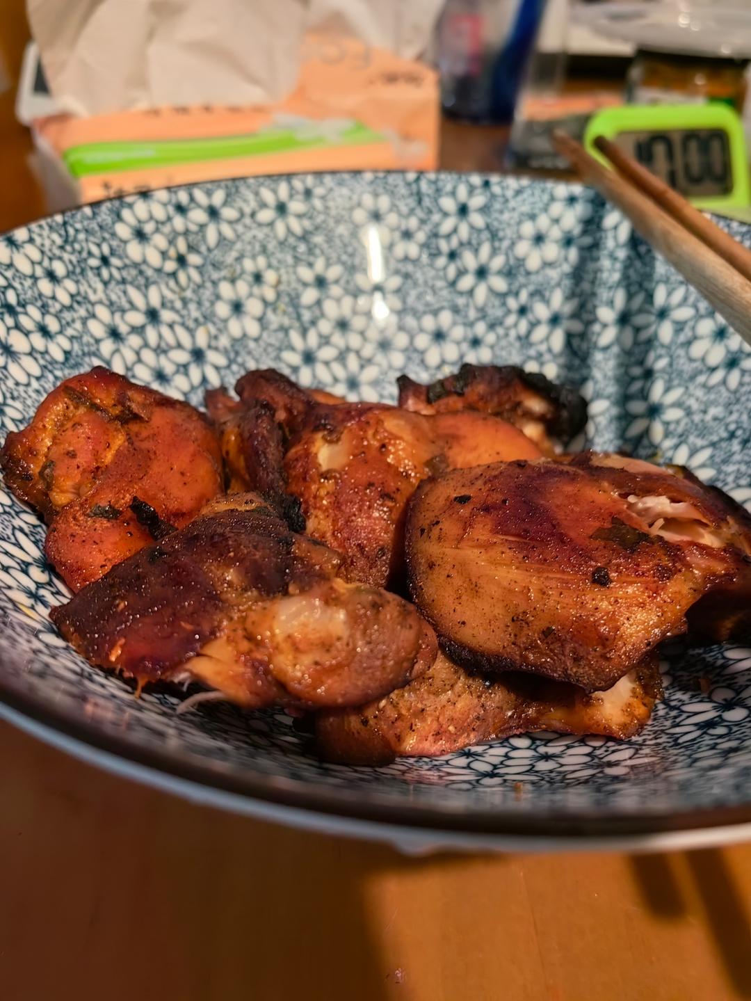 自制奥尔良腌料烤鸡腿