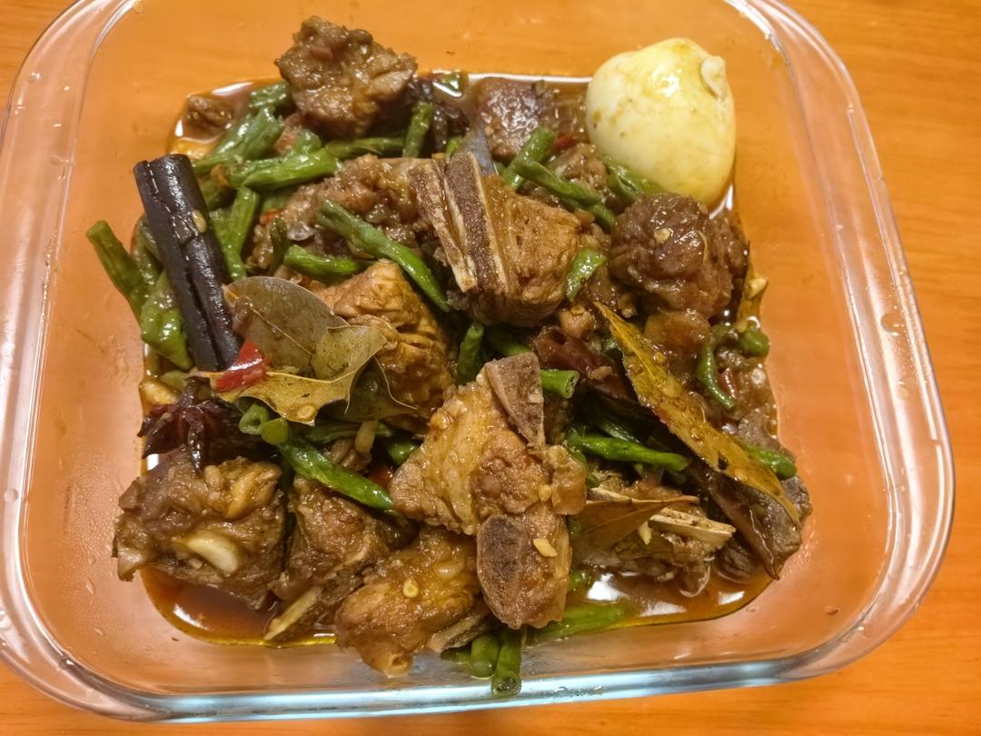 排骨炖豆角，奶奶做了几十年的配方，巨巨巨好吃😋