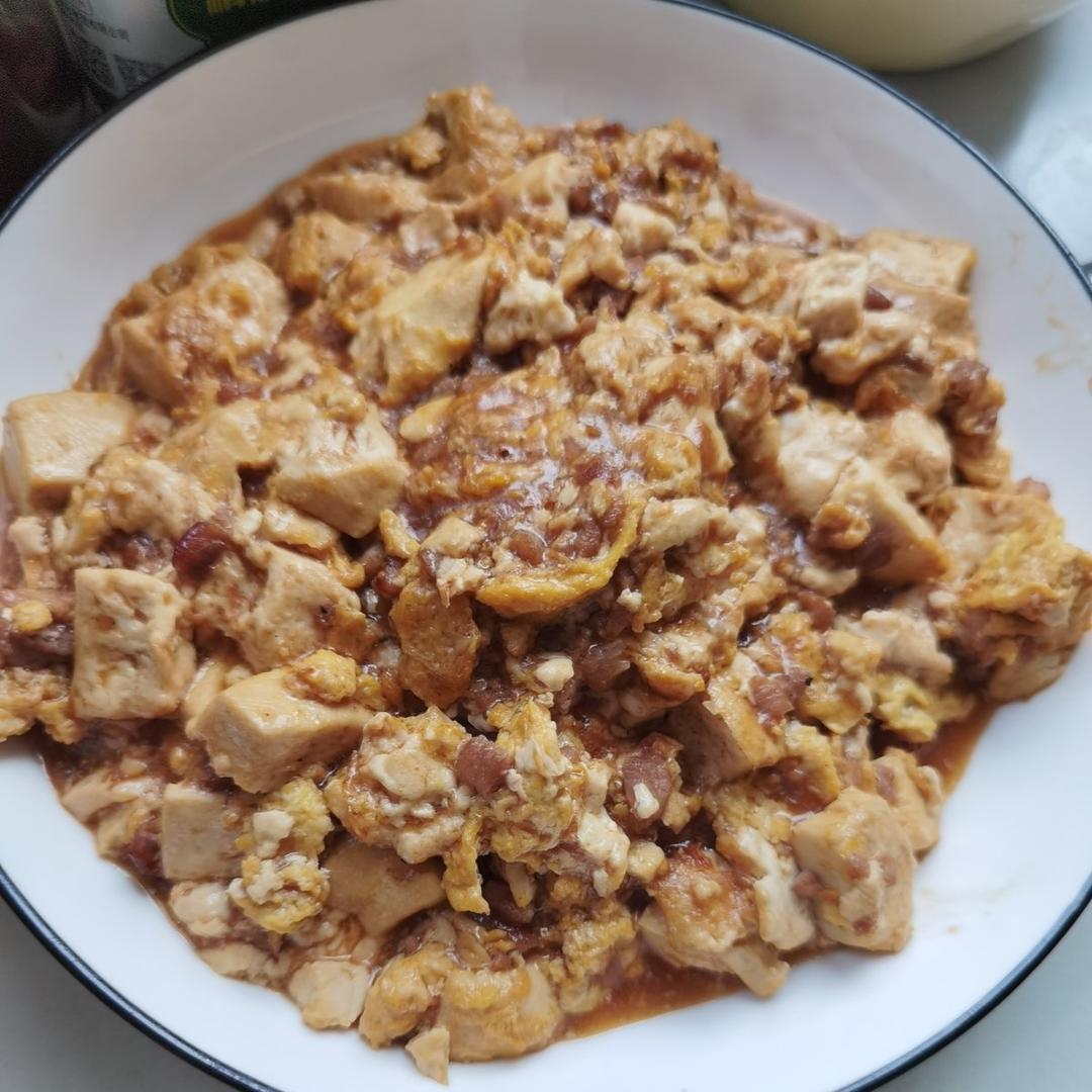 肉末滑蛋豆腐