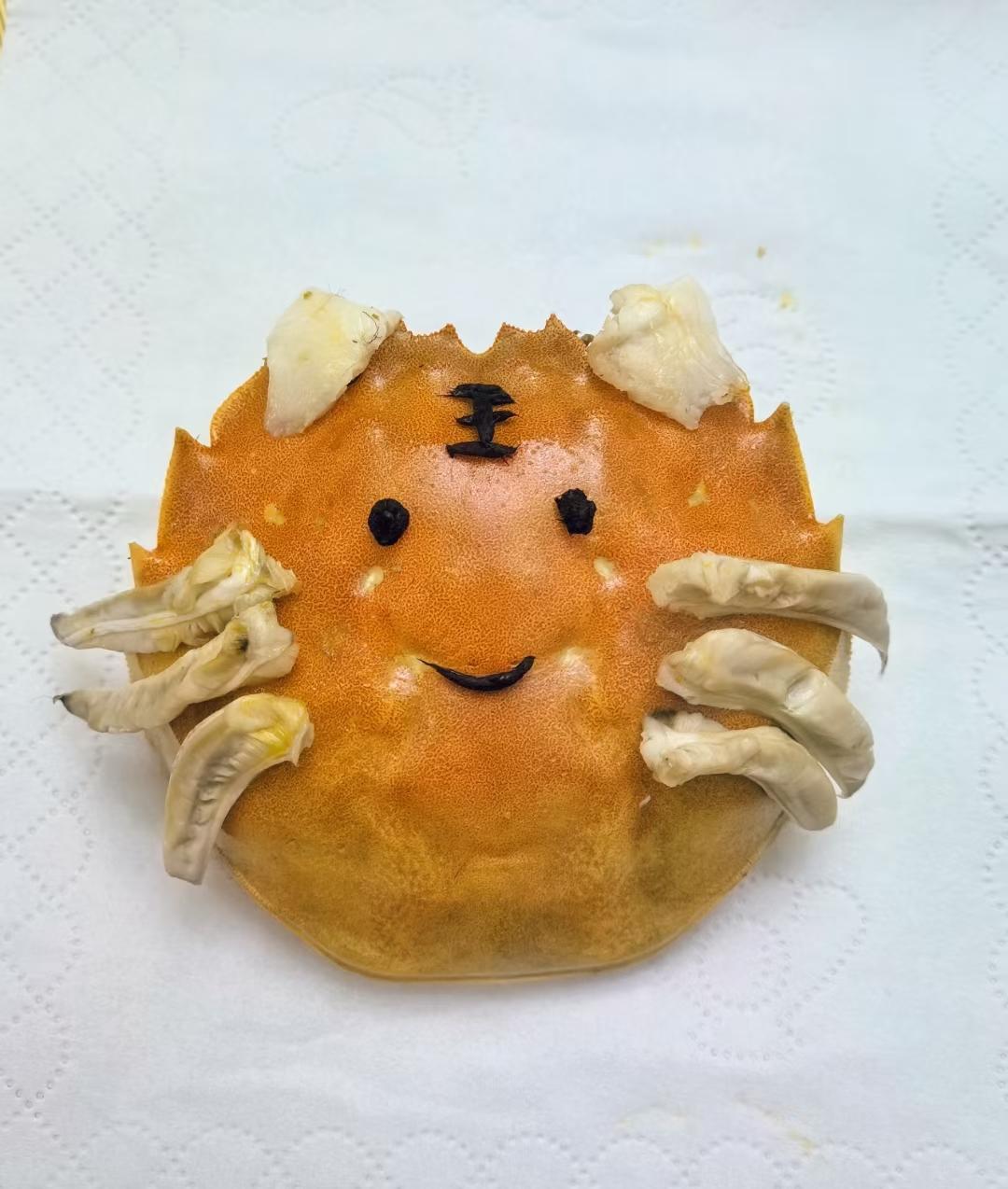 螃蟹摆盘 拼搭摆拍