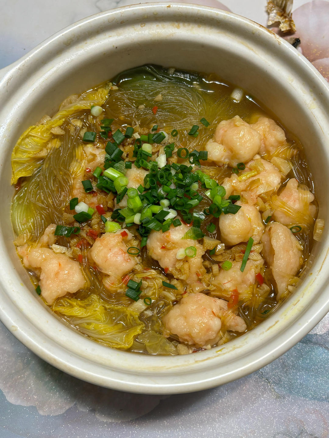 蒜蓉虾滑煲