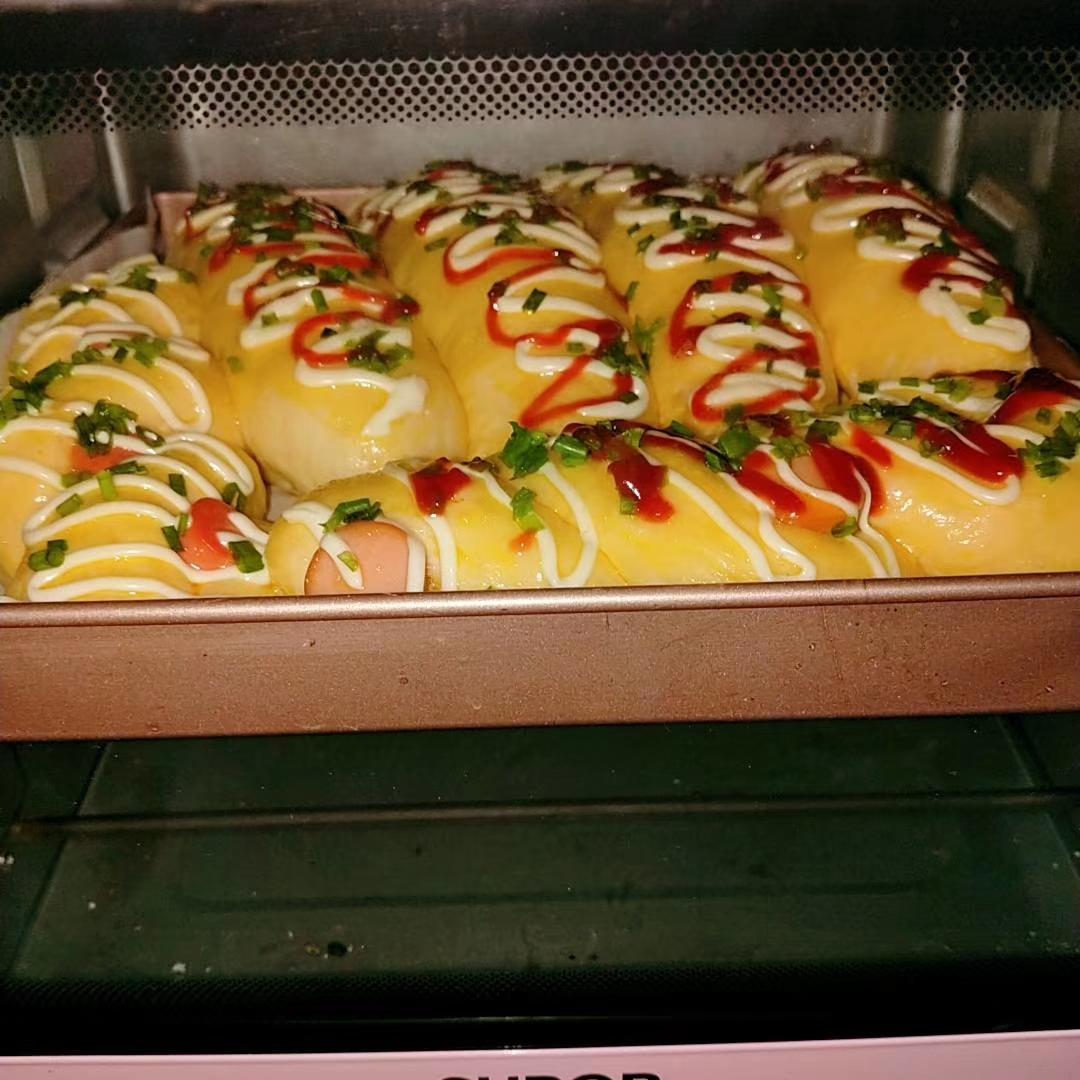 香葱火腿肉松面包